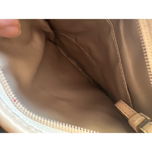 Coach Metallic Gold Crossbody Bag With Adjustable Strap & Leather Trim - Picture 5 of 6